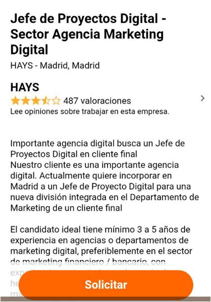 keyword stuffing ofertas empleo